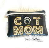 Cat Mom Applique Bag  DIGITAL Embroidery File, In The Hoop,