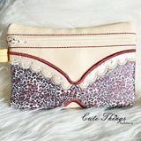 Double Sided Bikini Bag  DIGITAL Embroidery File, In The Hoop,