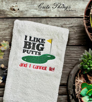 I like Big Putts DIGITAL Embroidery File, 4 sizes