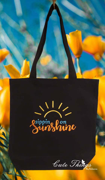 Sippin on Sunshine DIGITAL Embroidery File