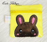 Bunny Peeker Applique Bag DIGITAL Embroidery File