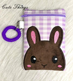 Bunny Peeker Applique Bag DIGITAL Embroidery File