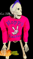 Hoppy Easter Doll Shirts, 2 Sizes, In the hoop, DIGITAL Embroidery File