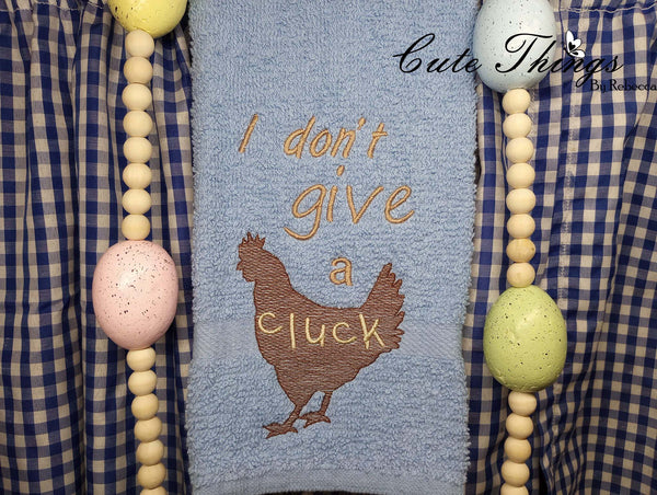 I don't give a cluck