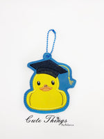 Graduation Duck Applique Bookmark/Ornament