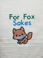 For Fox Sakes DIGITAL Embroidery File 4x4, 5x7