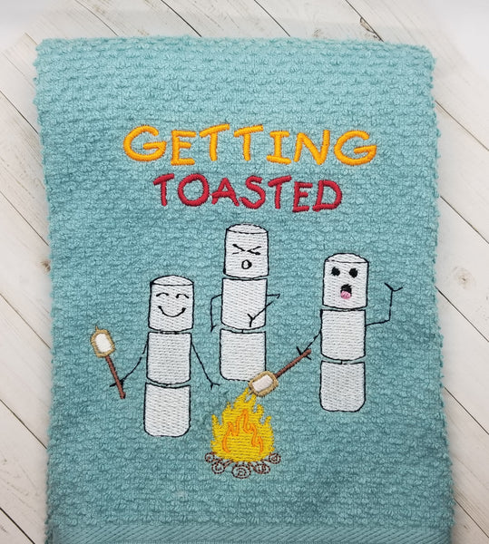 Getting Toasted  DIGITAL Embroidery File 4x4, 5x7