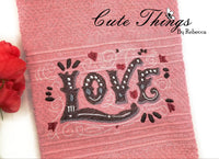 Love  DIGITAL Embroidery File 4 sizes