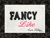 Fancy Like Applique DIGITAL Embroidery File  5x7, 6x10