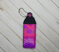 Lip Balm Holder DIGITAL Embroidery File, In The Hoop 4x4 Key fob, Keychain, Zipper Pull Cute Things By Rebecca