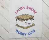 Laugh S'more DIGITAL Embroidery File 5x7, Cute Things By Rebecca