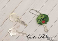 House Key Cover DIGITAL Embroidery File, In The Hoop Key Covers