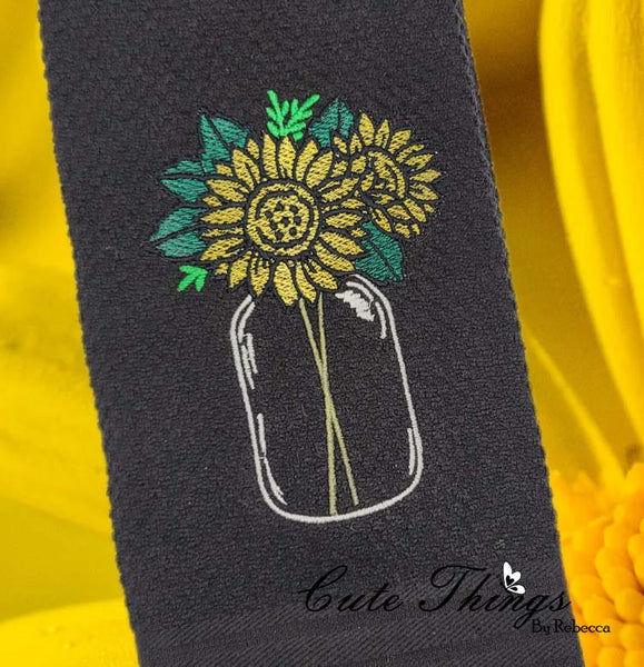 Sunflowers DIGITAL Embroidery File,  4 sizes